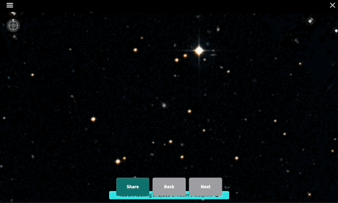 Screengrab of Skyviewer Guided Experience page